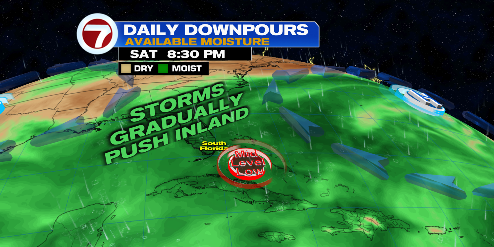 Miami-Fort Lauderdale Braces for Steamy and Stormy Weather to End August