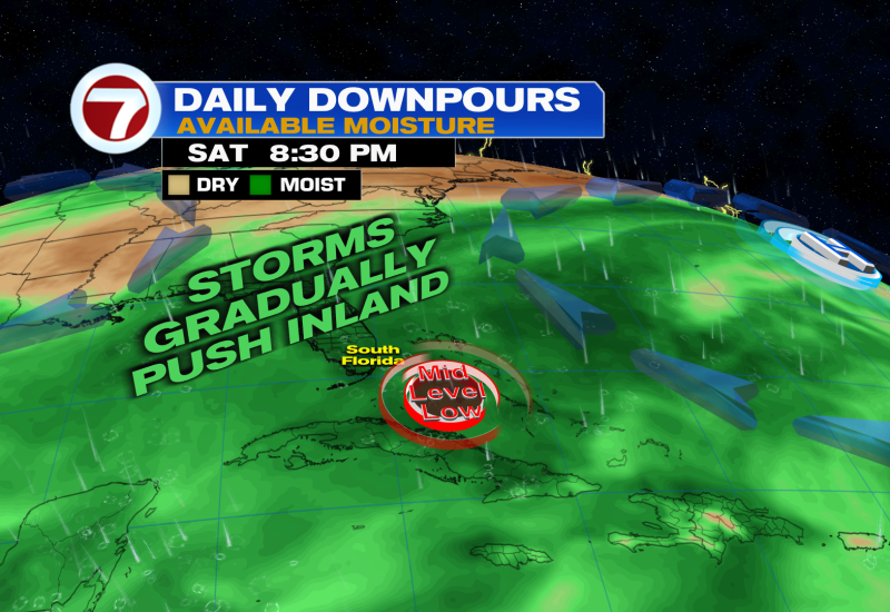Miami-Fort Lauderdale Braces for Steamy and Stormy Weather to End August